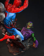 Spider-Man zombie contre Lizard – Statue de collection 3D haut de gamme | Figurine d’exposition de super-héros horrifique